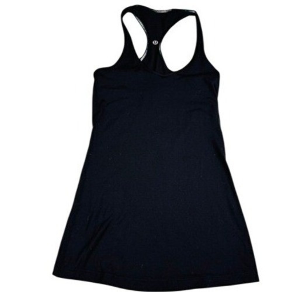 Lululemon Tank Top Womens S Cool Racerback Solid Black Athletic Yoga Workout